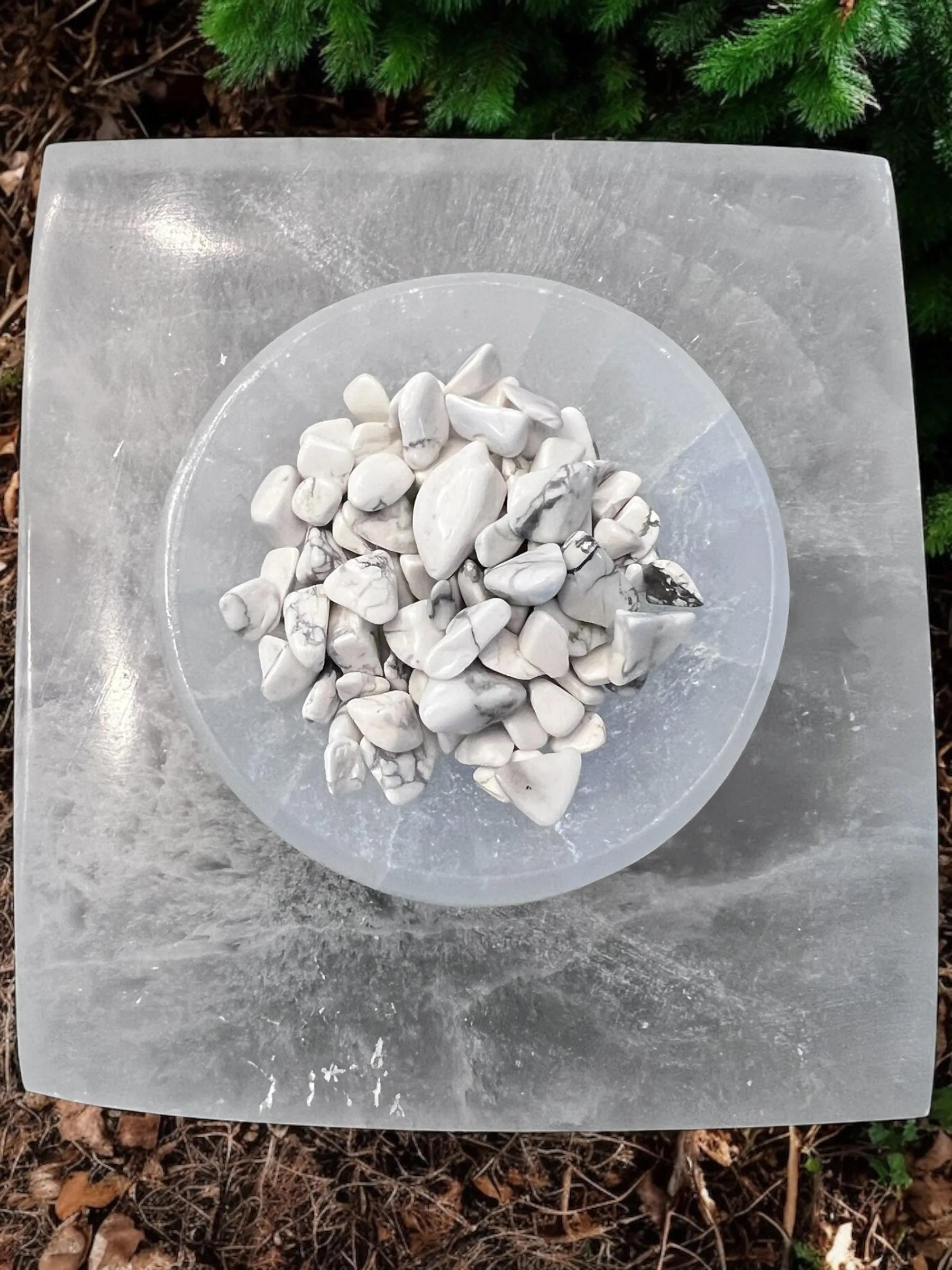 Howlite Gemstone Chips