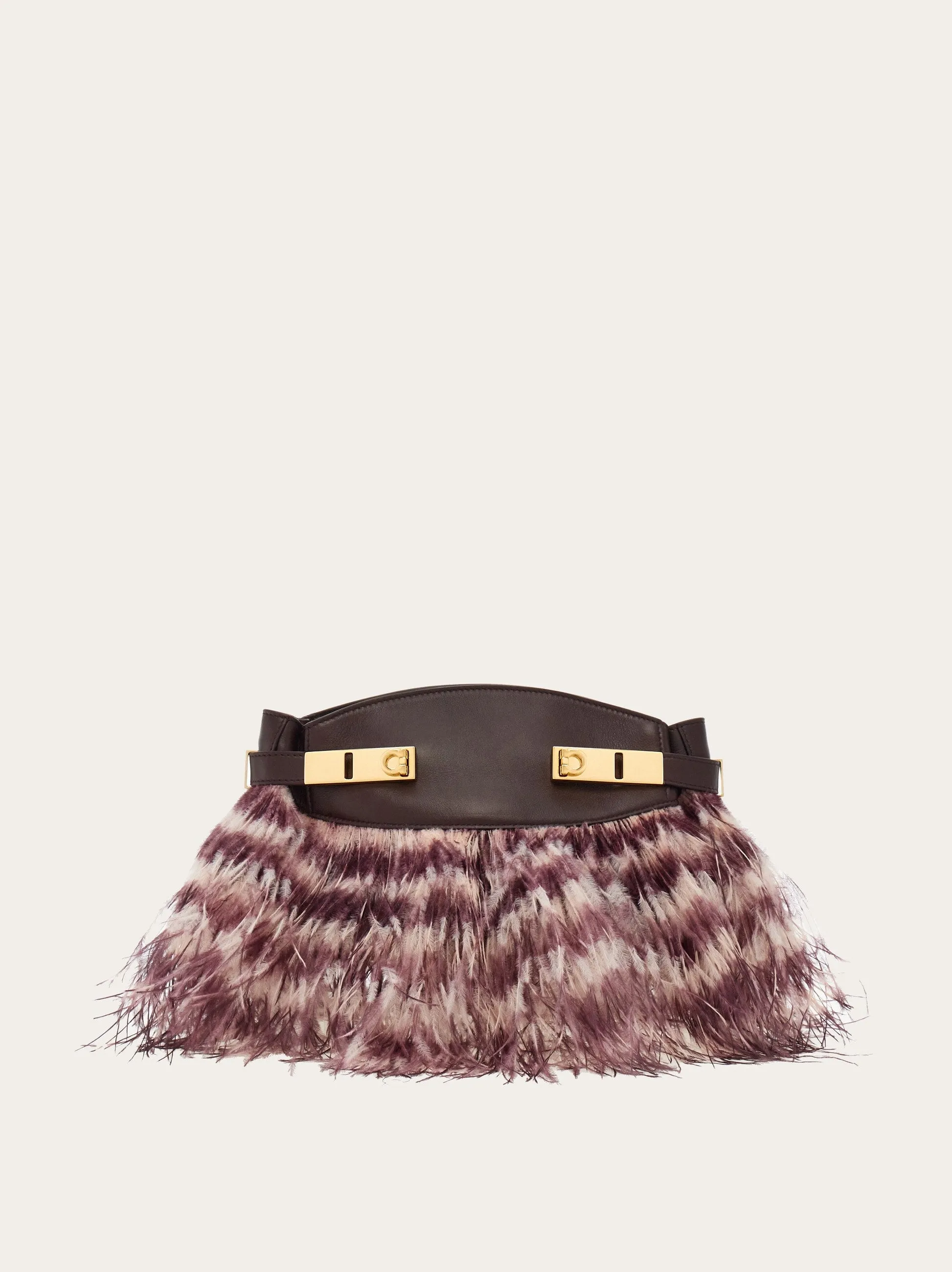 Hug Soft Crossbody Bag With Feathers (S)