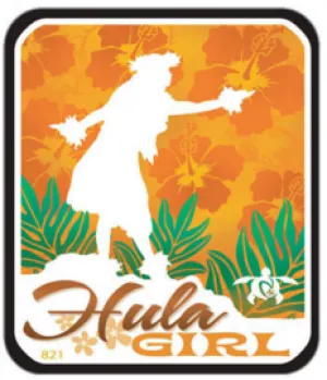Hula Girl Decal