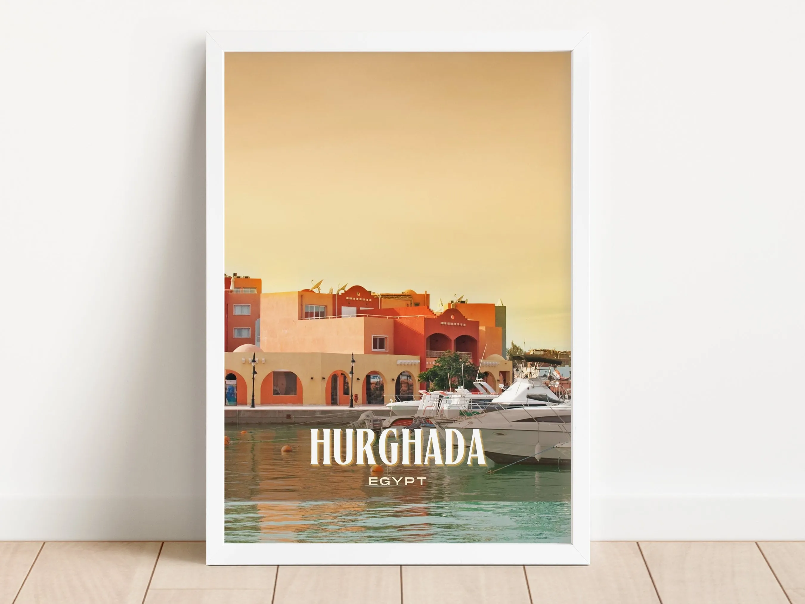 Hurghada Retro Wall Art, Egypt