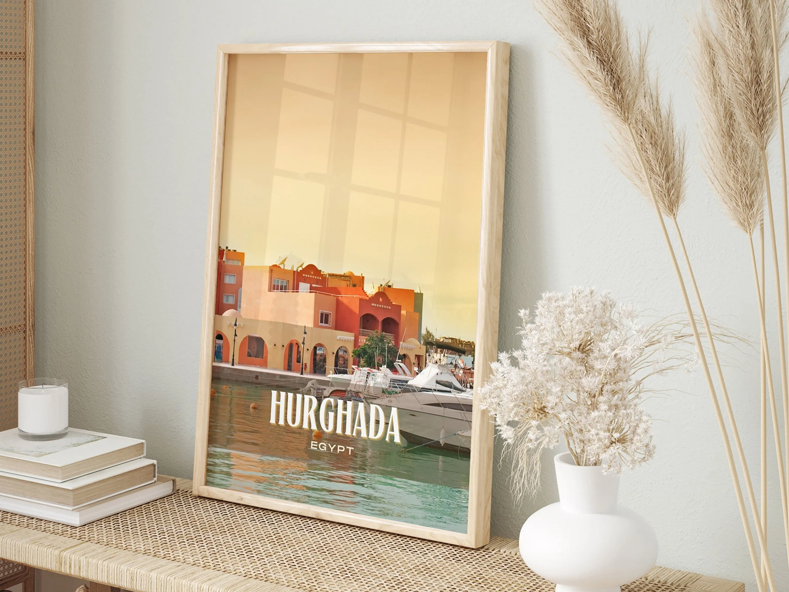 Hurghada Retro Wall Art, Egypt