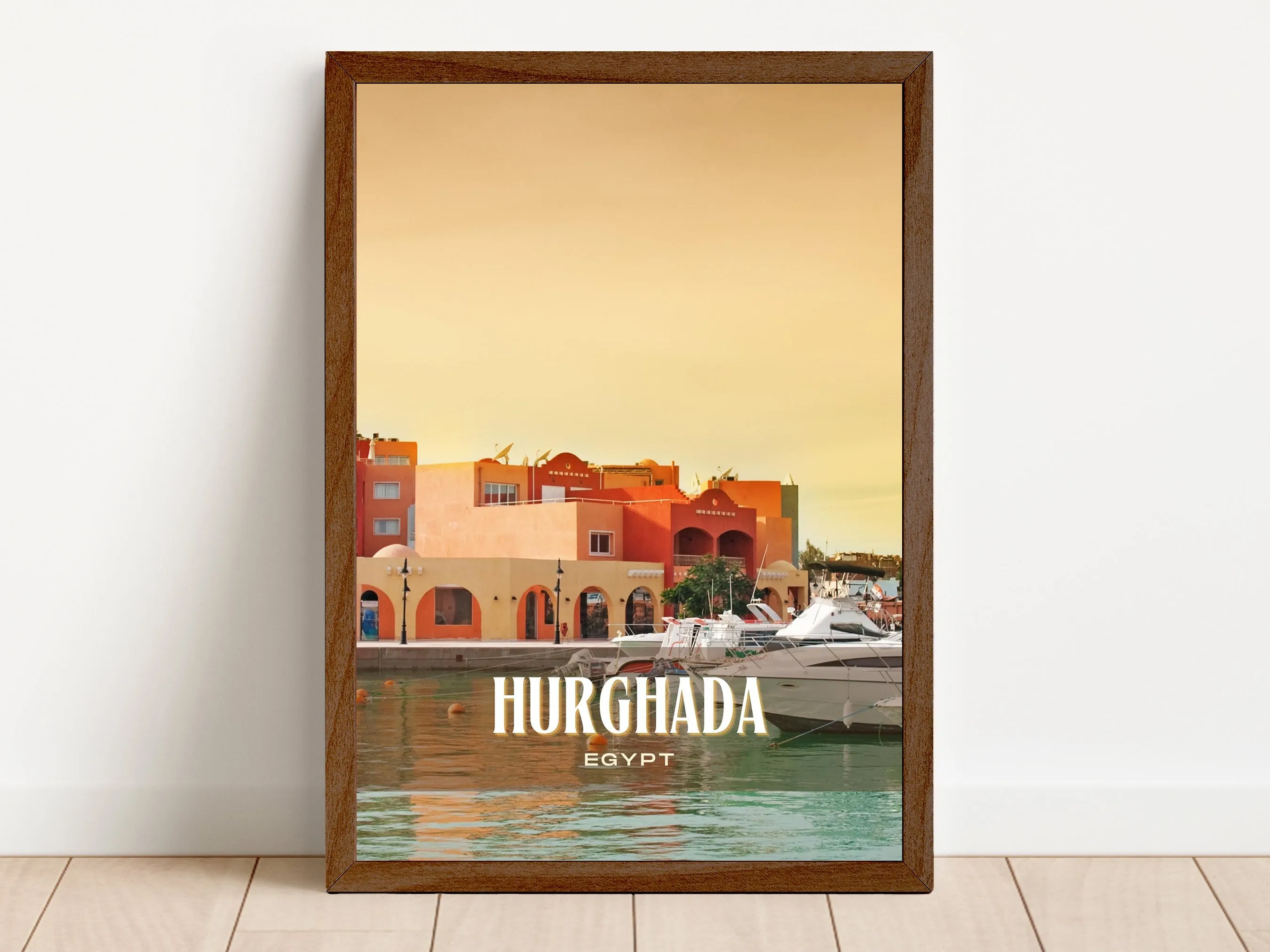 Hurghada Retro Wall Art, Egypt
