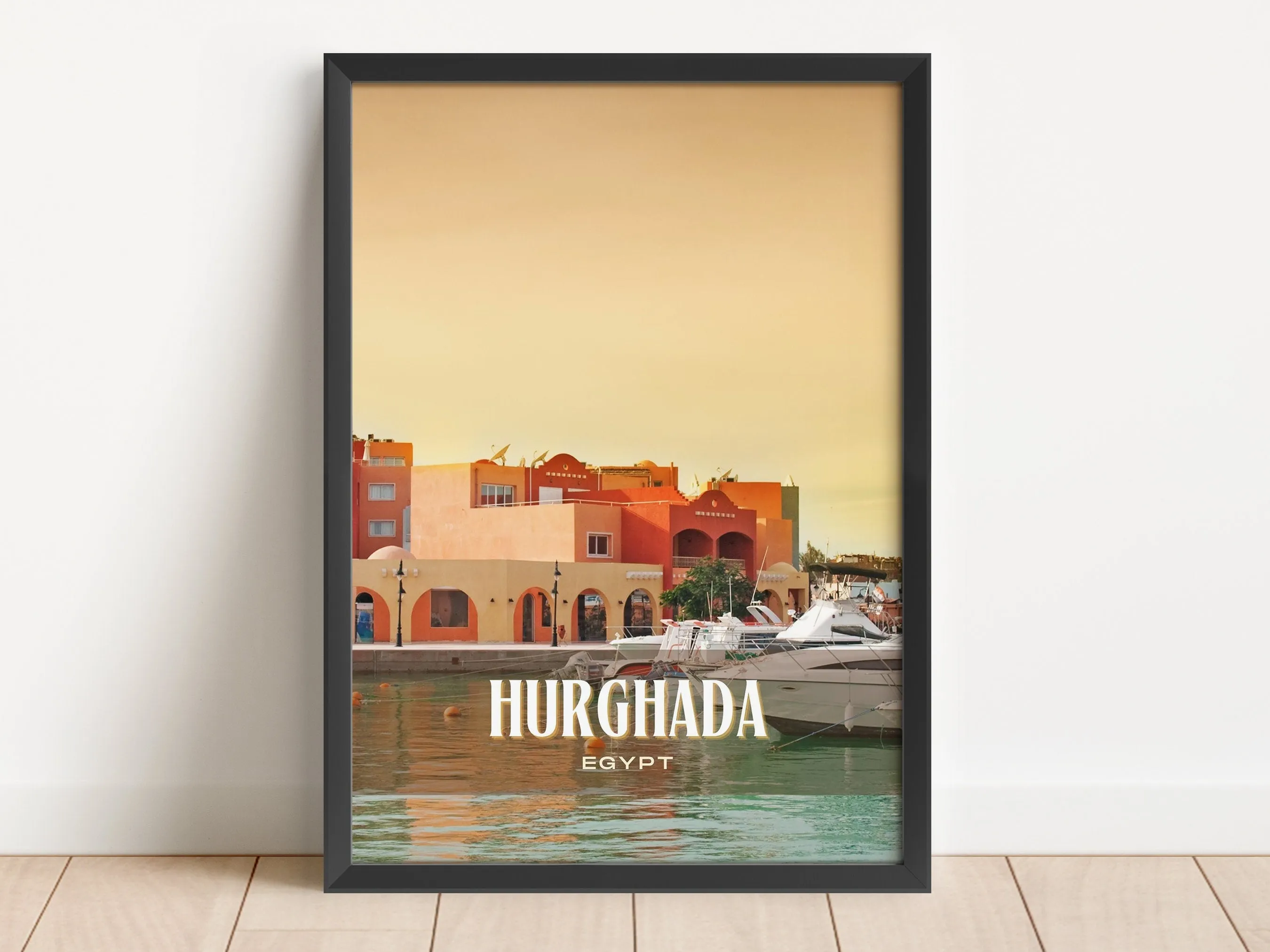 Hurghada Retro Wall Art, Egypt