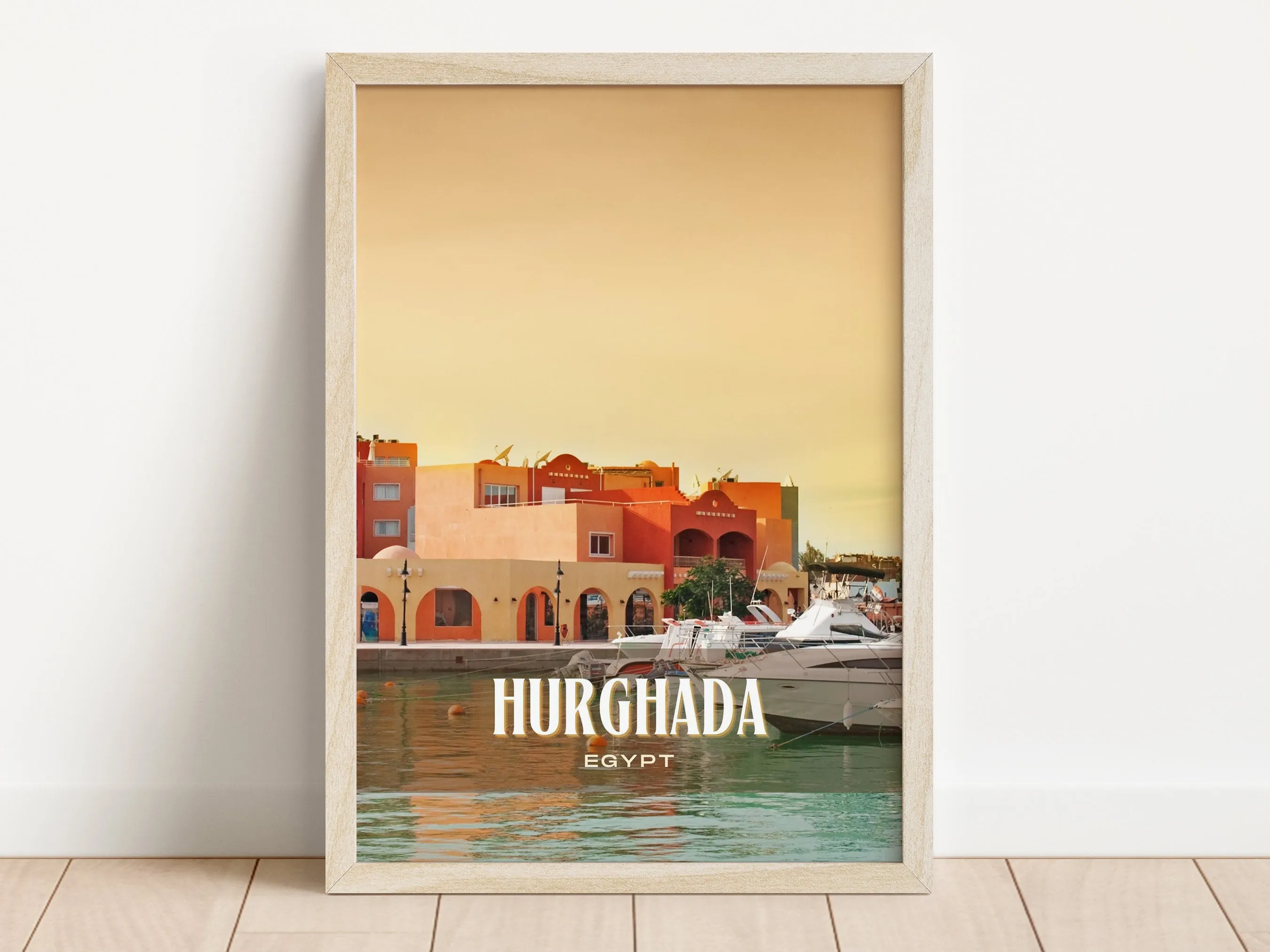 Hurghada Retro Wall Art, Egypt