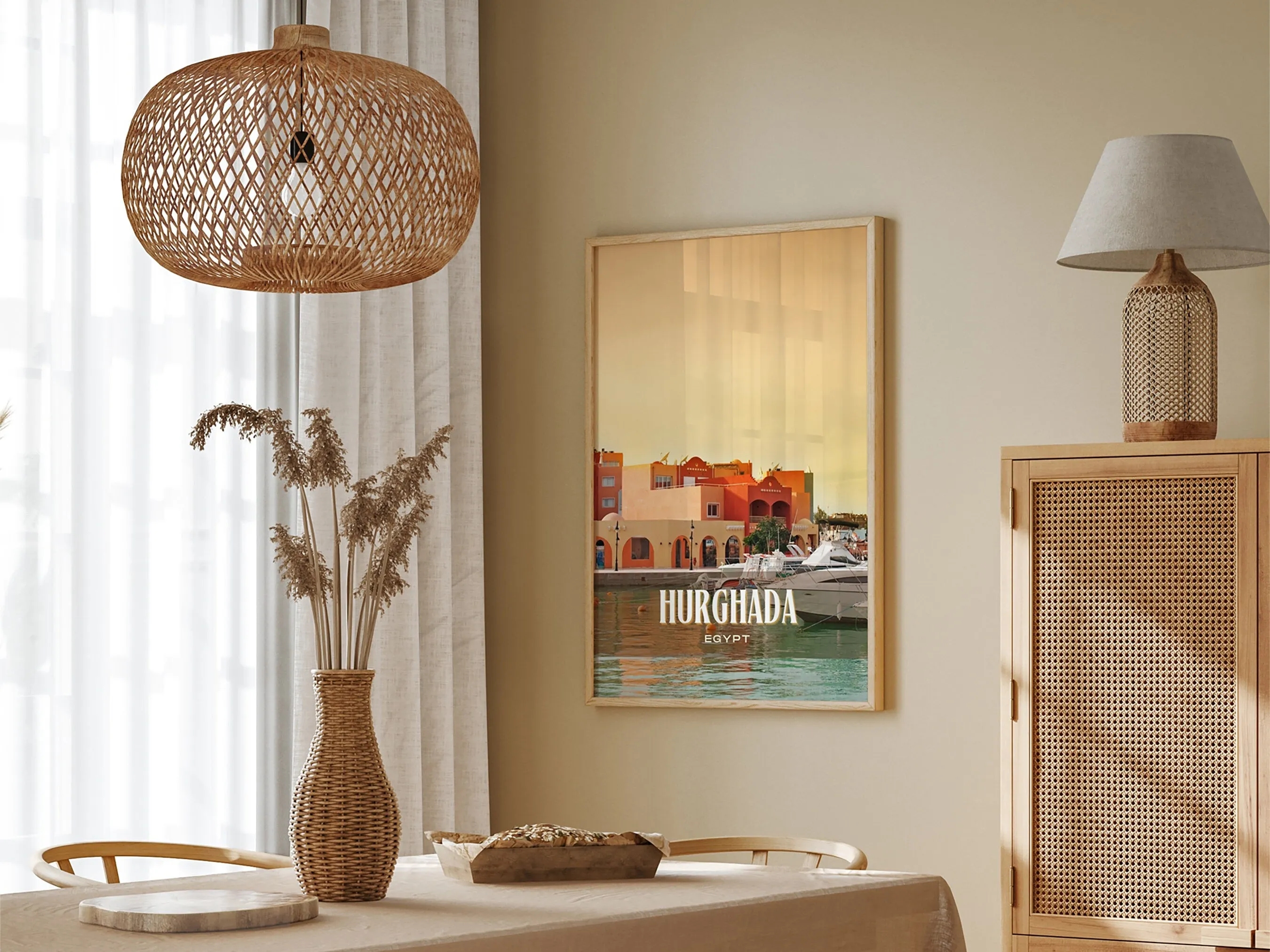 Hurghada Retro Wall Art, Egypt