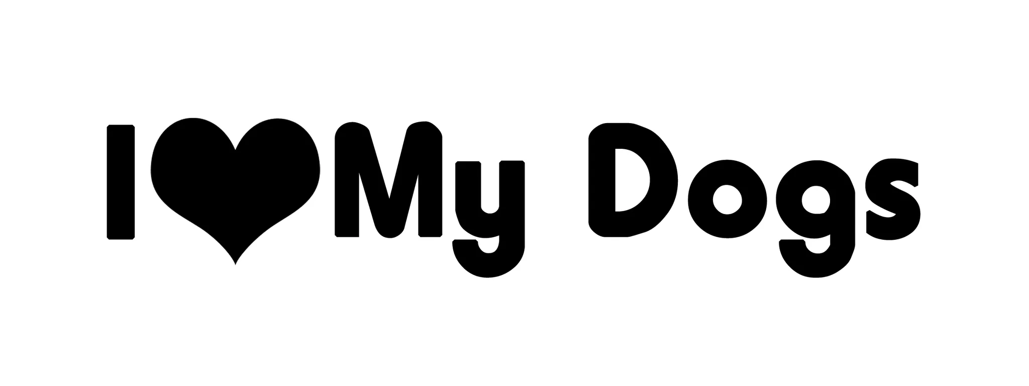I love my dog
