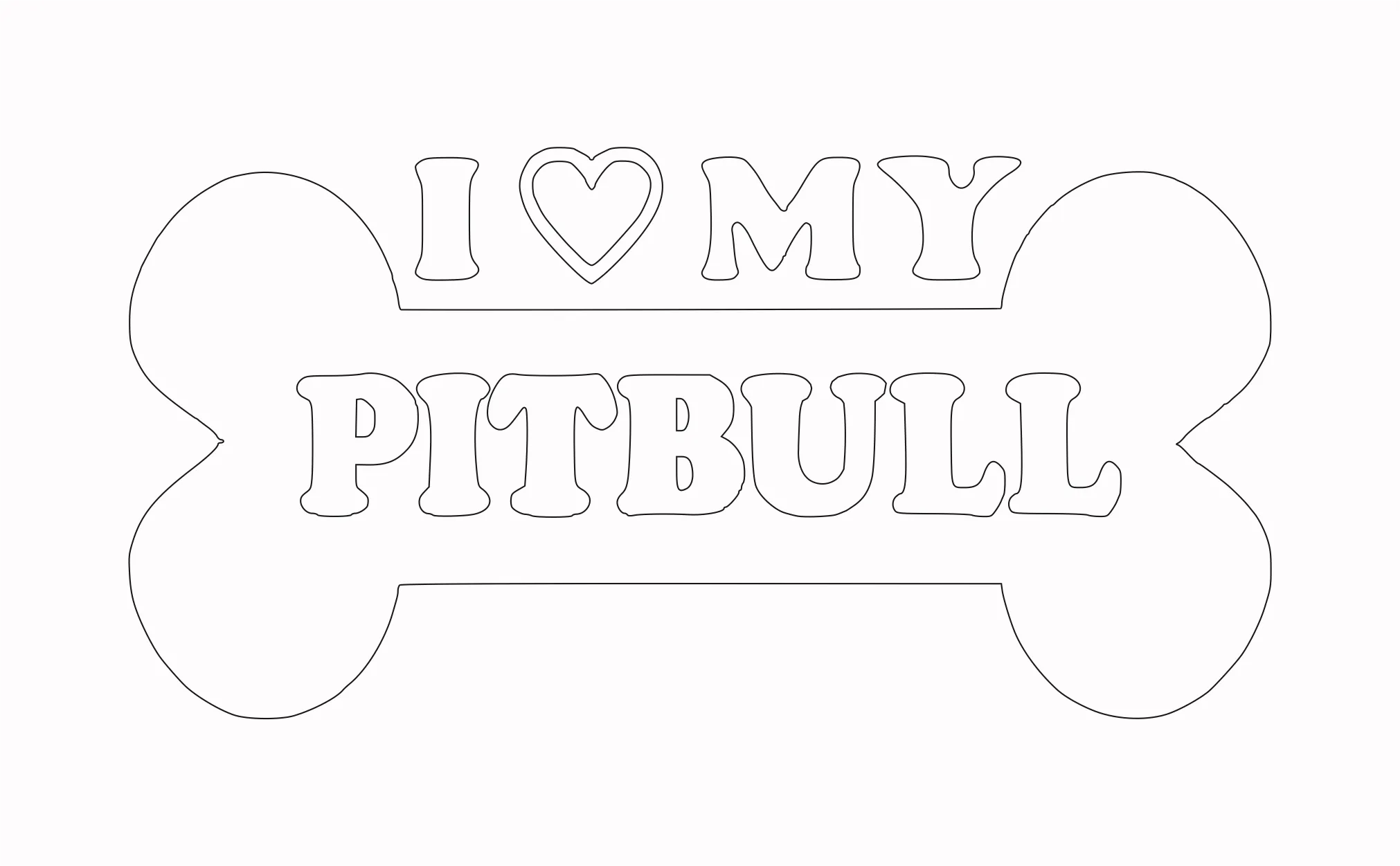 I <3 my Pit Bull sticker