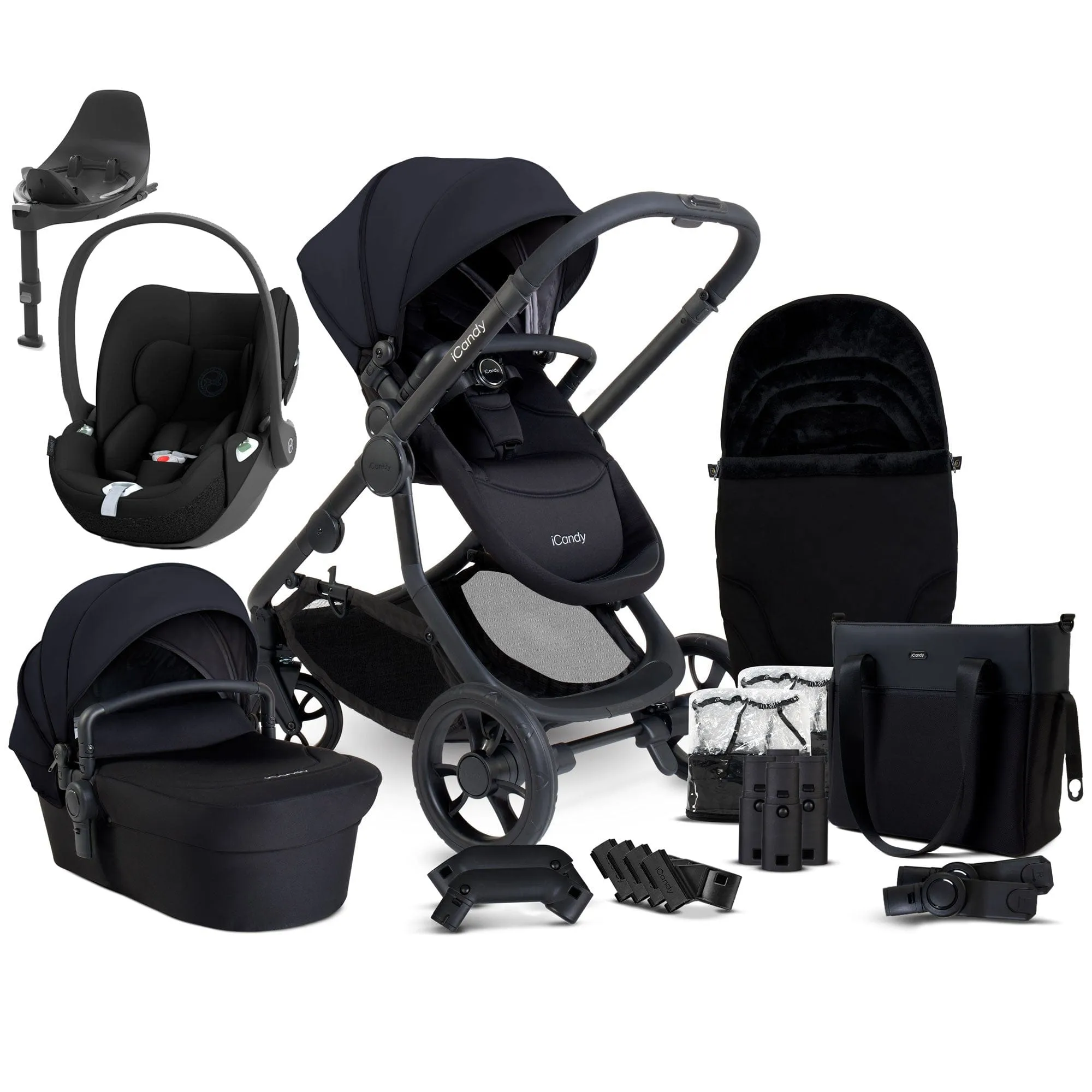 iCandy Orange 4 Cybex Travel System in Black Edition