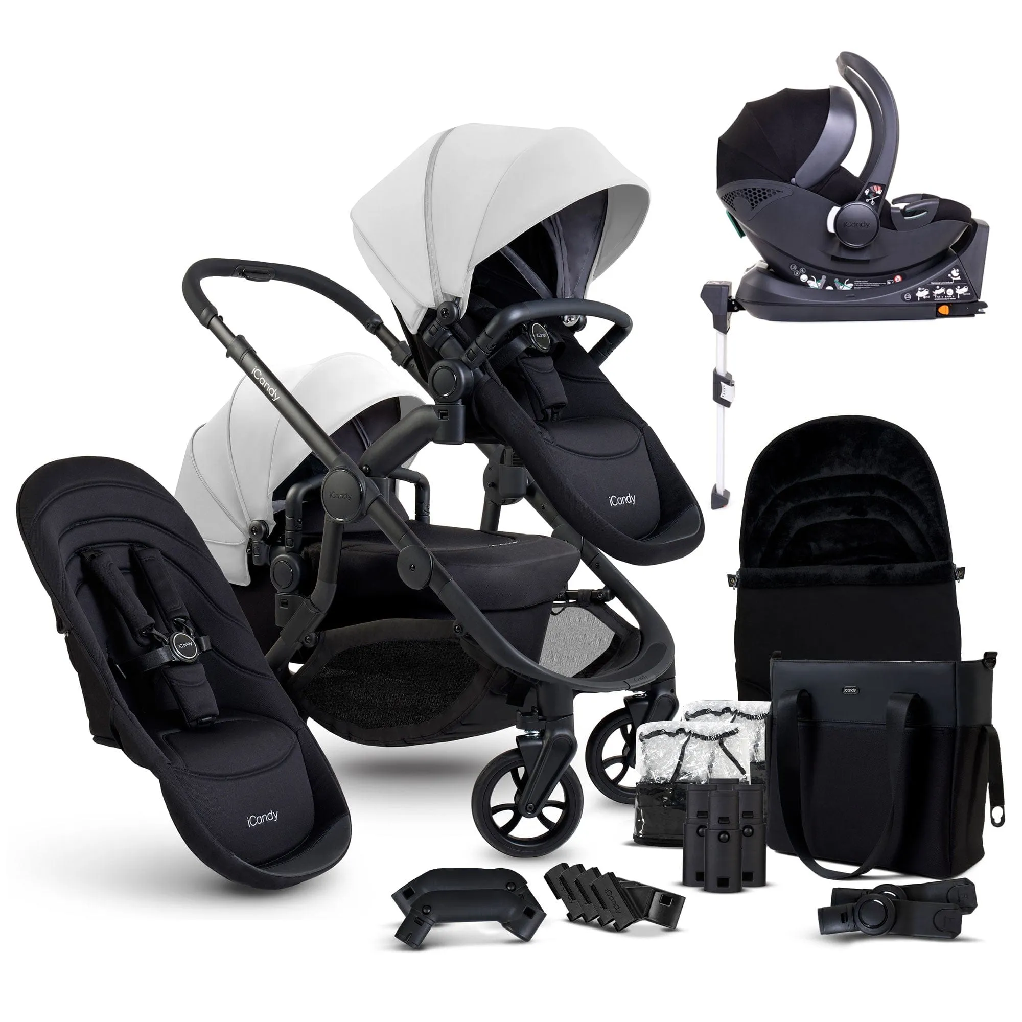 iCandy Orange 4 Double Cocoon Travel System in Glacier