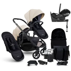 iCandy Orange 4 Double Cybex Travel System in Latte