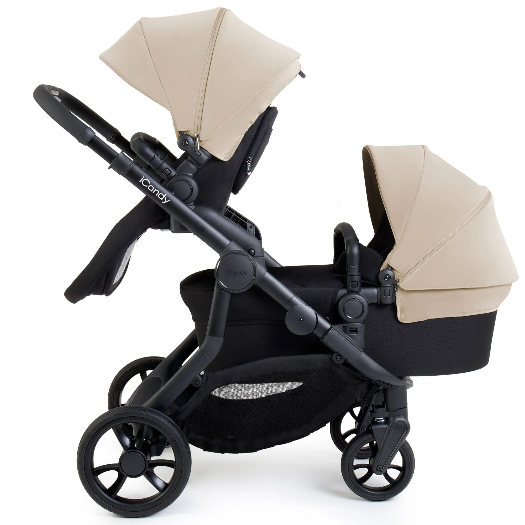 iCandy Orange 4 Double Cybex Travel System in Latte