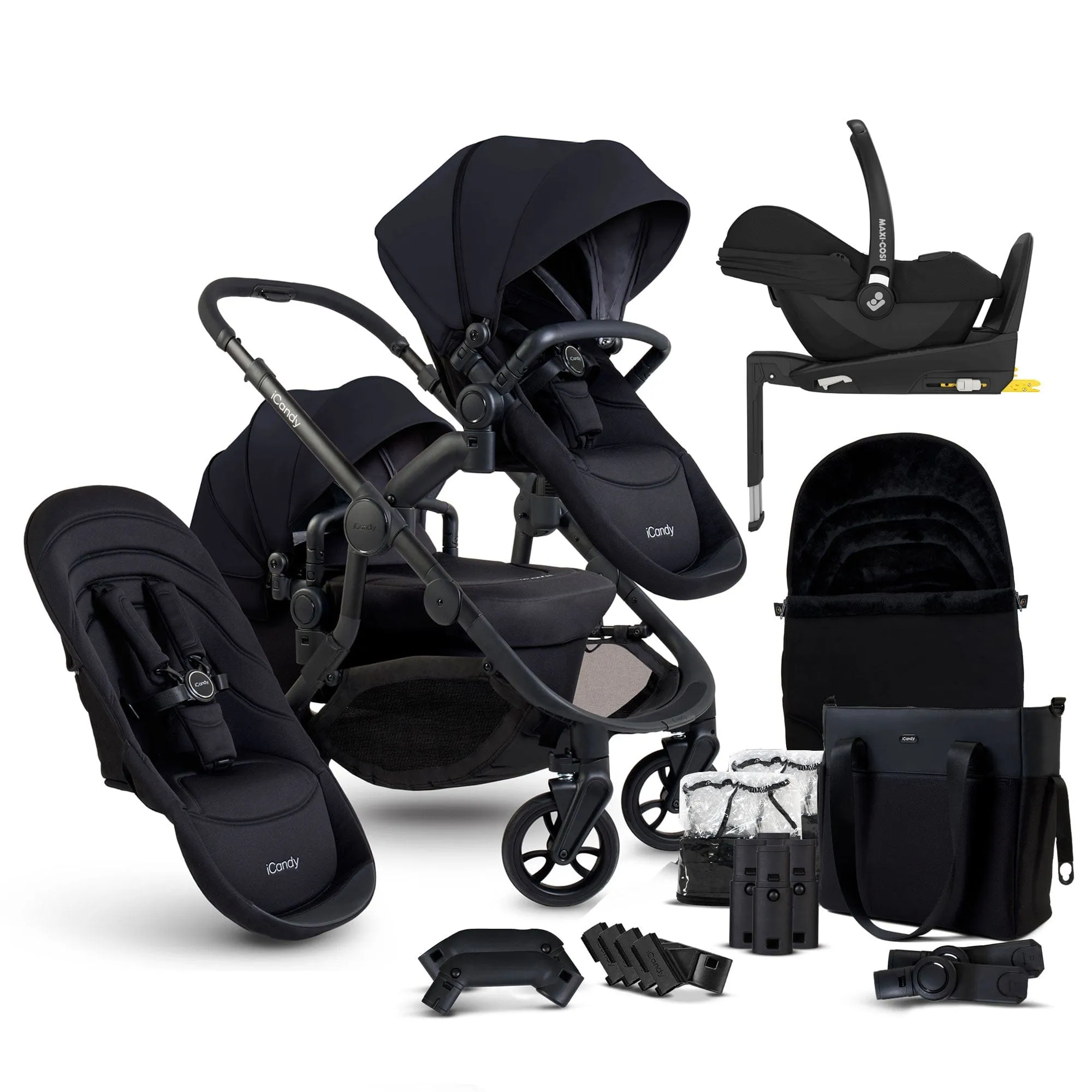 iCandy Orange 4 Double Maxi-Cosi Travel System in Black Edition