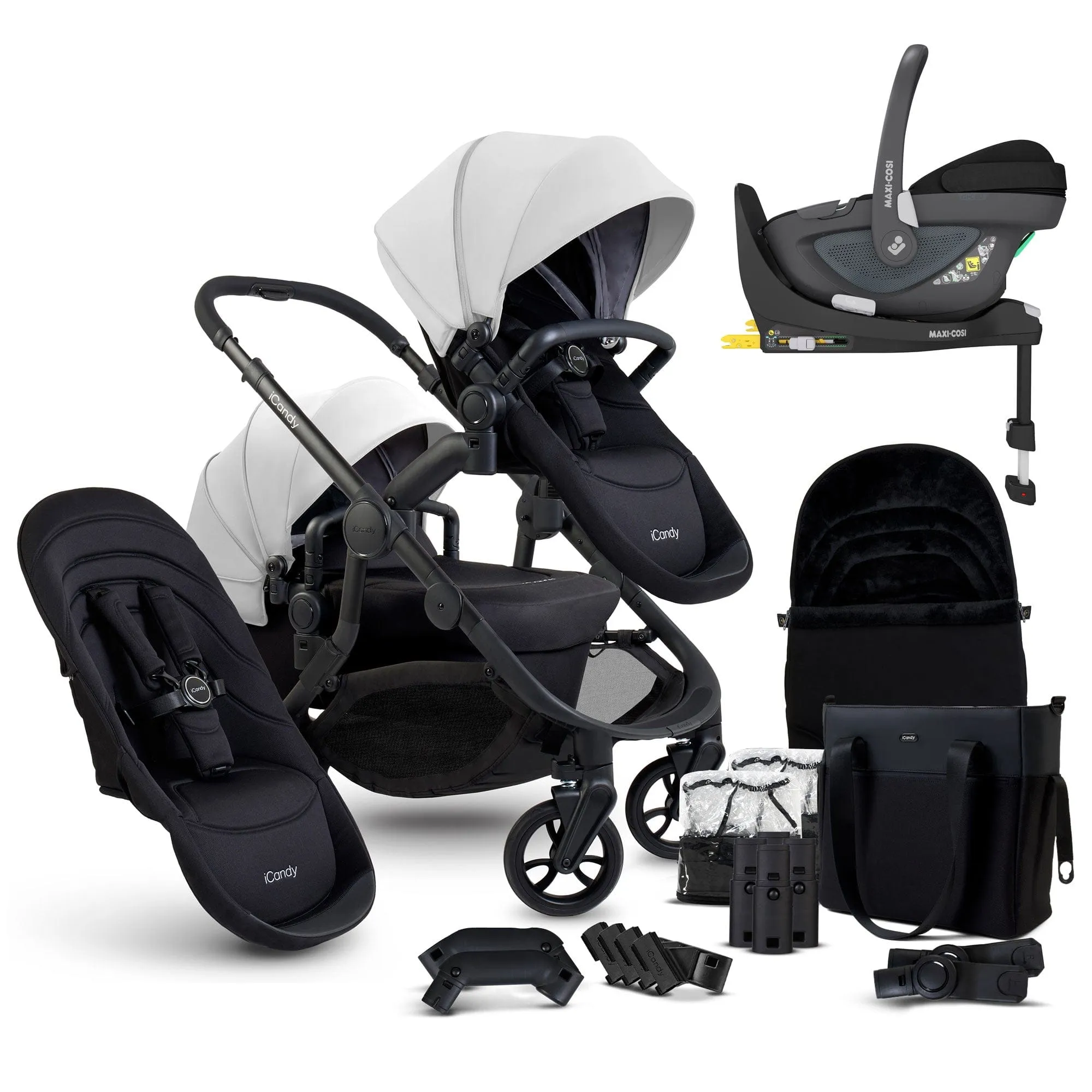 iCandy Orange 4 Double Maxi-Cosi Travel System in Glacier