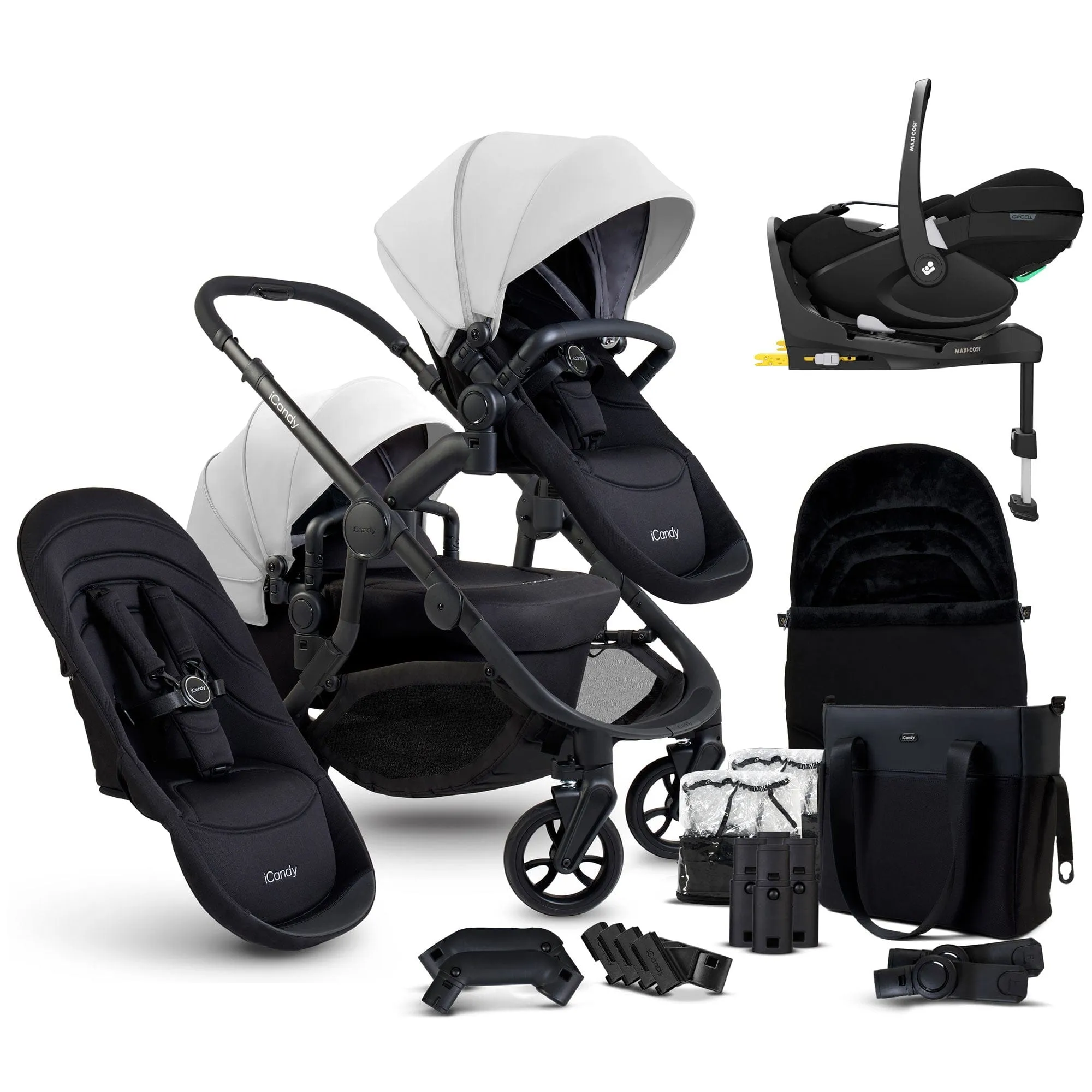 iCandy Orange 4 Double Maxi-Cosi Travel System in Glacier