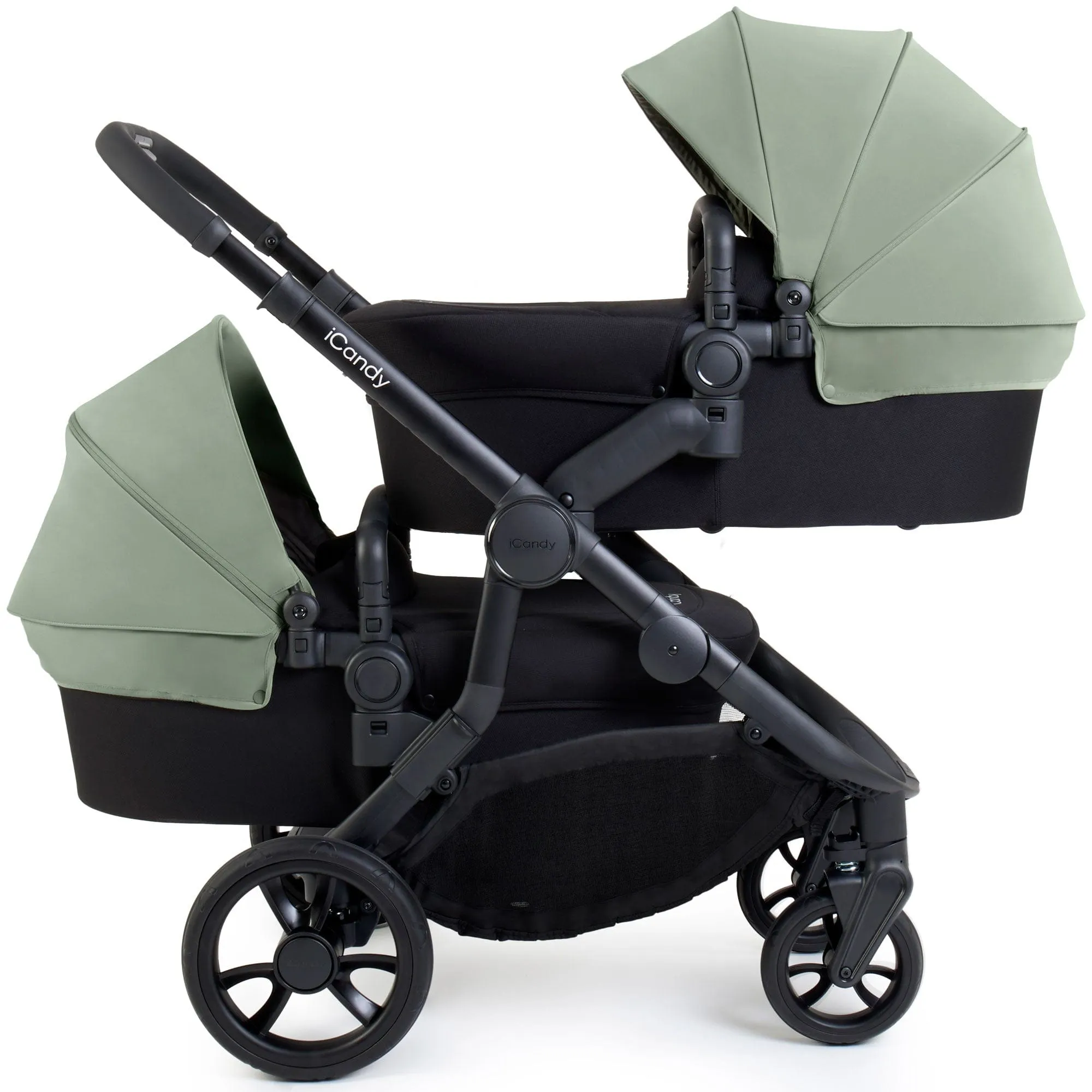iCandy Orange 4 Twin Complete Cocoon Travel System in Pistachio