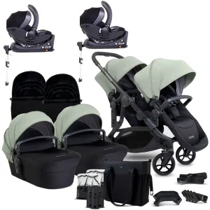iCandy Orange 4 Twin Complete Cocoon Travel System in Pistachio