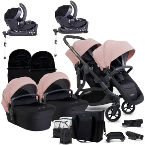 iCandy Orange 4 Twin Complete Cocoon Travel System in Rose