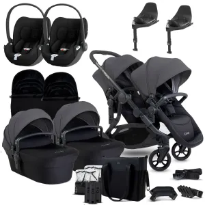 iCandy Orange 4 Twin Cybex Travel System in Fossil
