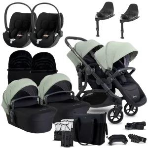 iCandy Orange 4 Twin Cybex Travel System in Pistachio