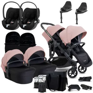 iCandy Orange 4 Twin Cybex Travel System in Rose