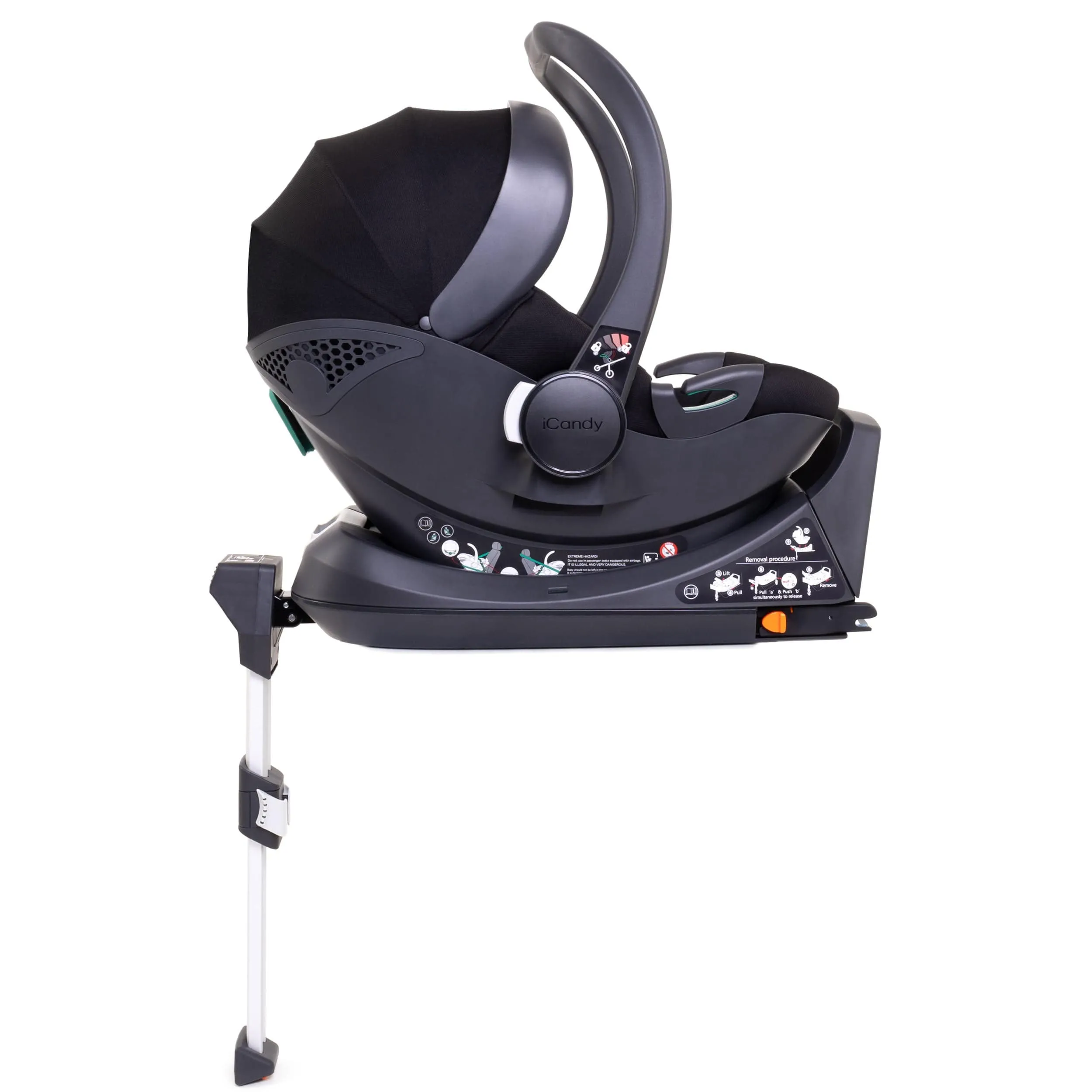 iCandy Peach 7 Complete Bundle with COCOON Car Seat in Black