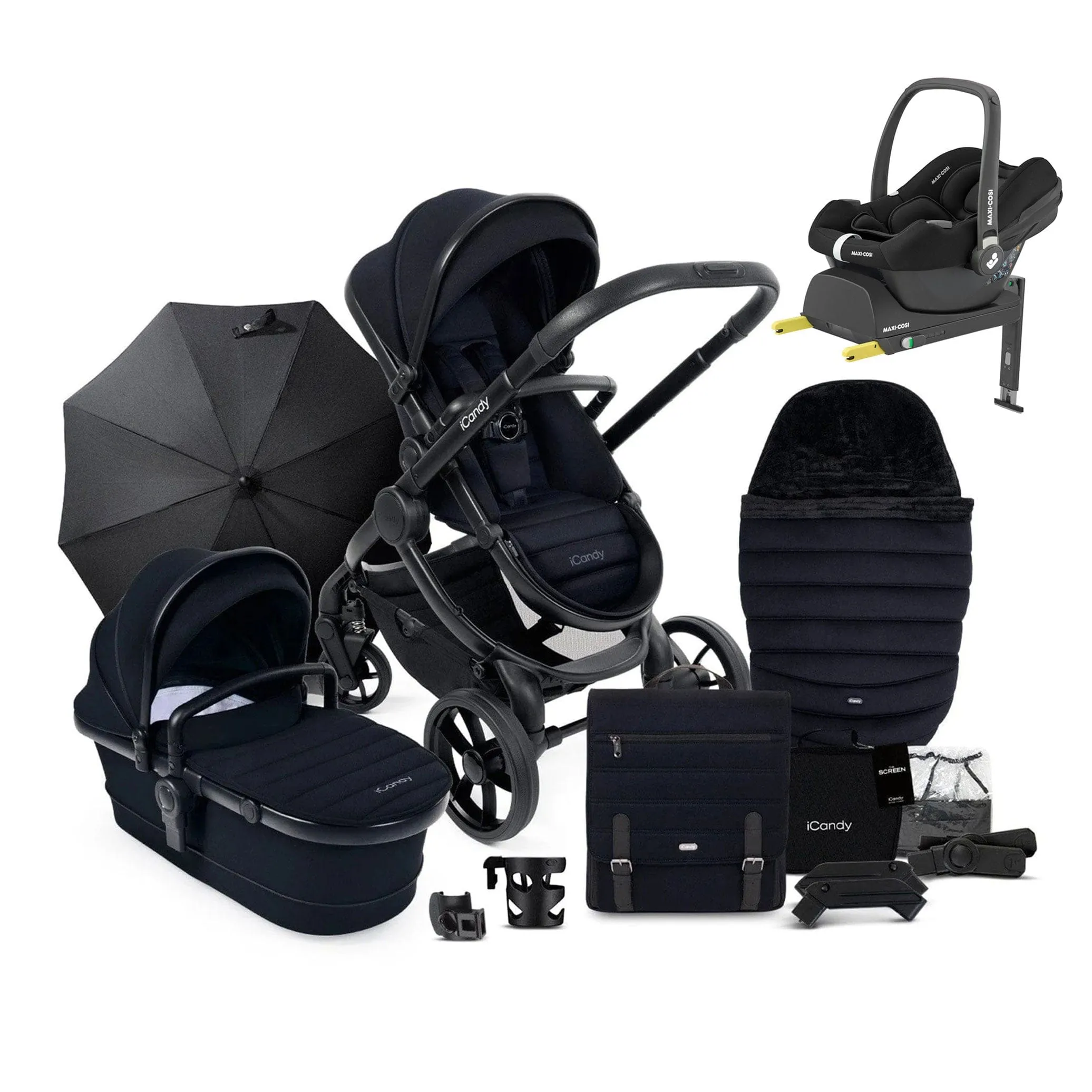 iCandy Peach 7 Complete Maxi-Cosi Bundle in Black