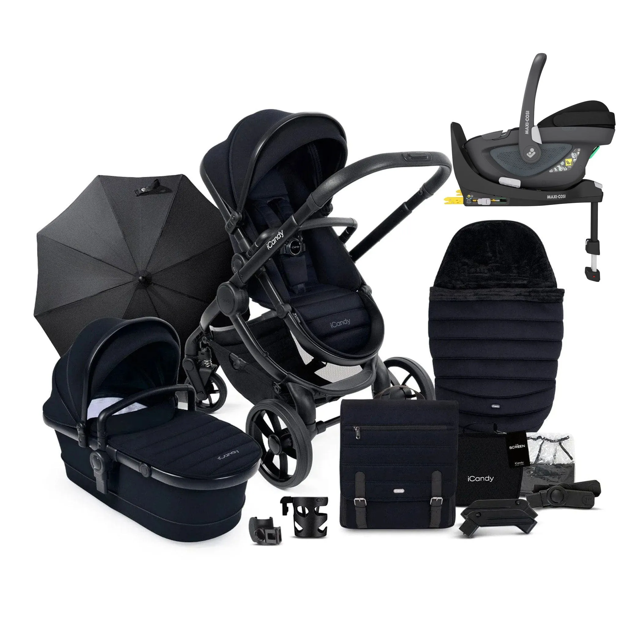 iCandy Peach 7 Complete Maxi-Cosi Bundle in Black