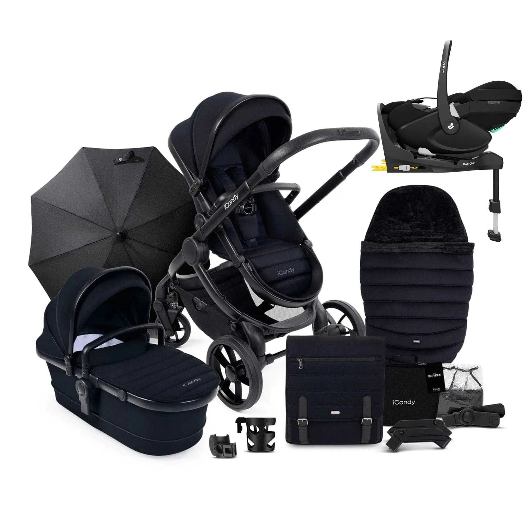 iCandy Peach 7 Complete Maxi-Cosi Bundle in Black