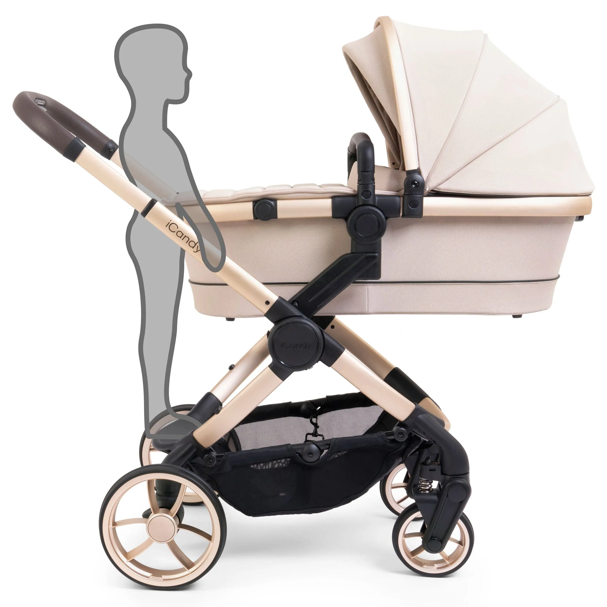iCandy Peach 7 Cybex Combo Set in Biscotti