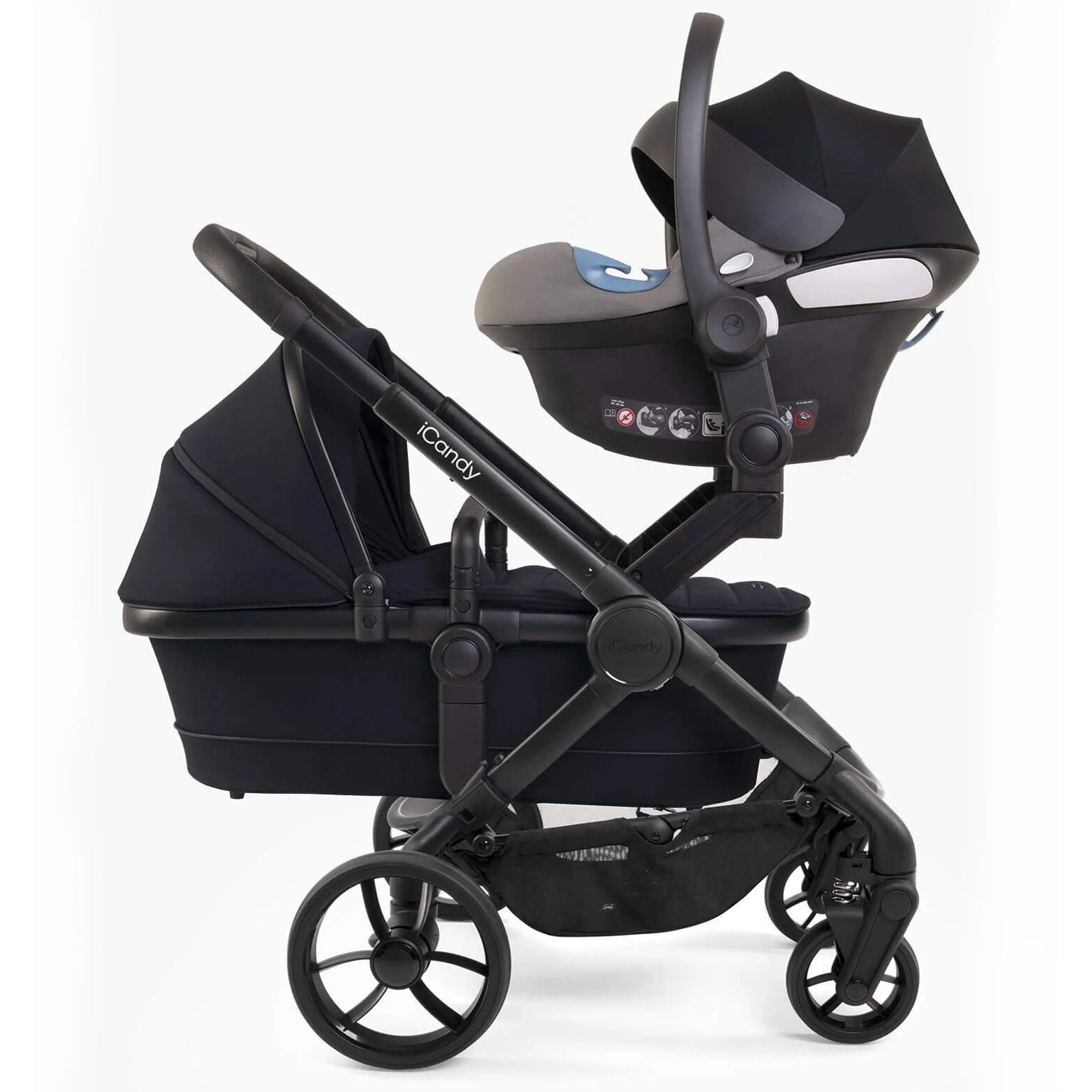 iCandy Peach 7 Double Complete Cybex Travel System in Black