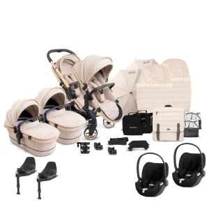 iCandy Peach 7 Twin Complete Cybex Travel System in Biscotti