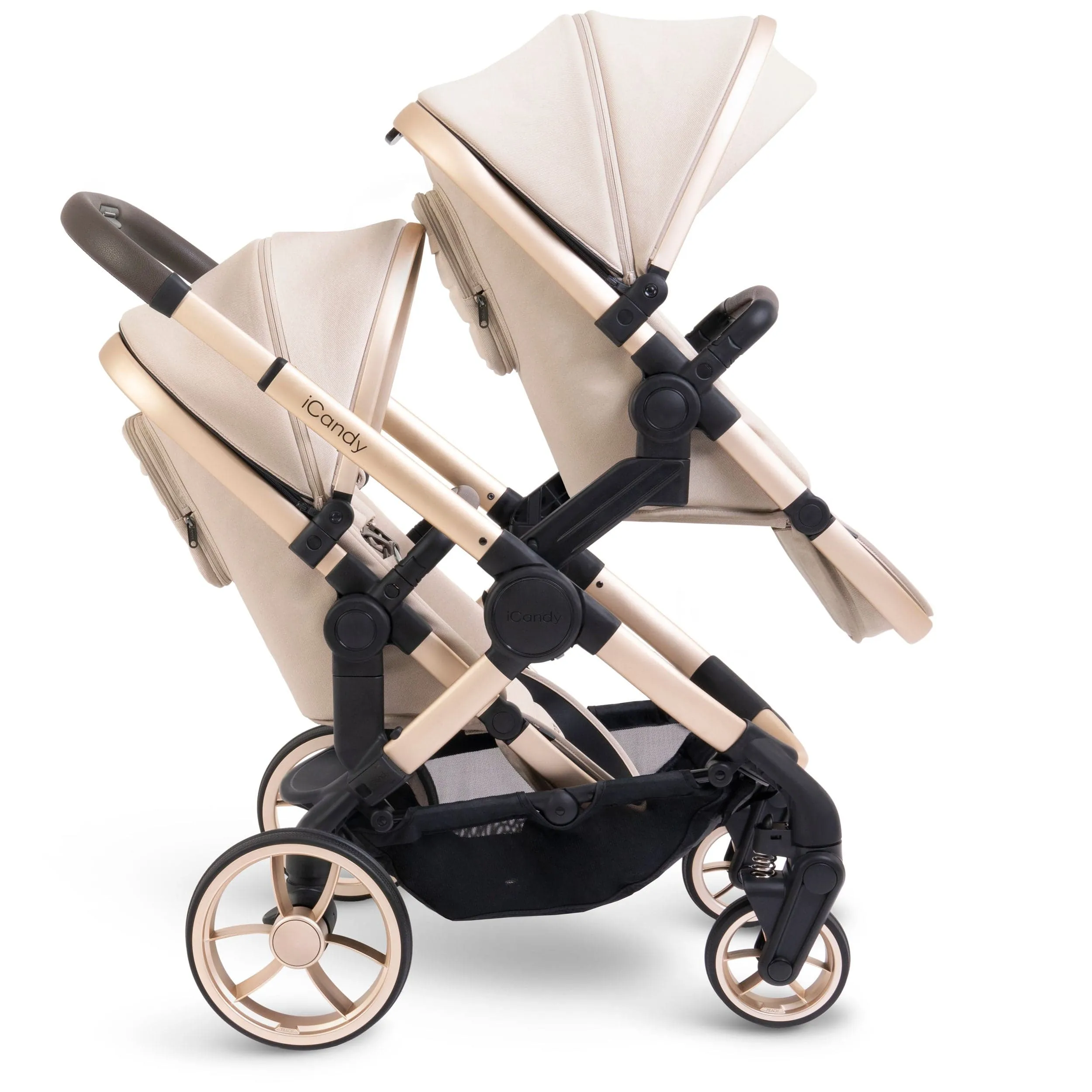 iCandy Peach 7 Twin Complete Cybex Travel System in Biscotti
