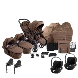 iCandy Peach 7 Twin Complete Cybex Travel System in Coco