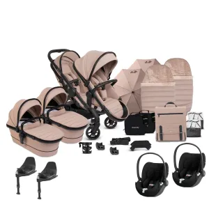 iCandy Peach 7 Twin Complete Cybex Travel System in Cookie