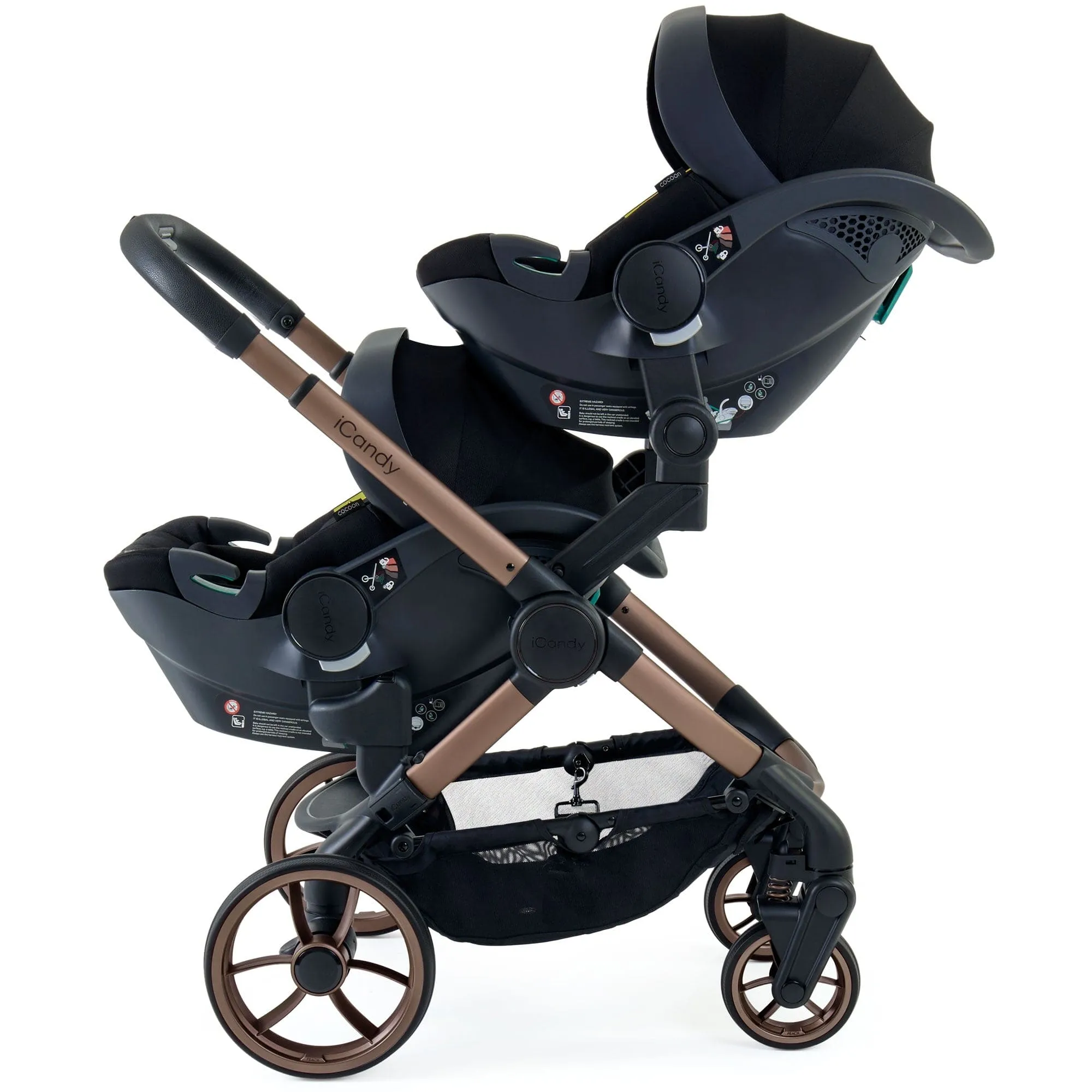 iCandy Peach 7 Twin Complete Cybex Travel System in Pecan