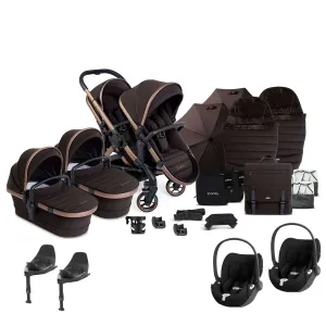 iCandy Peach 7 Twin Complete Cybex Travel System in Pecan