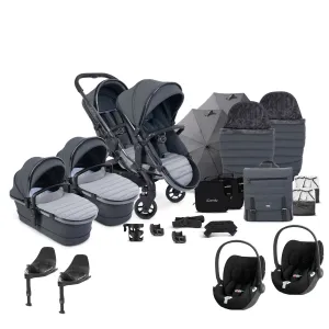 iCandy Peach 7 Twin Complete Cybex Travel System in Truffle