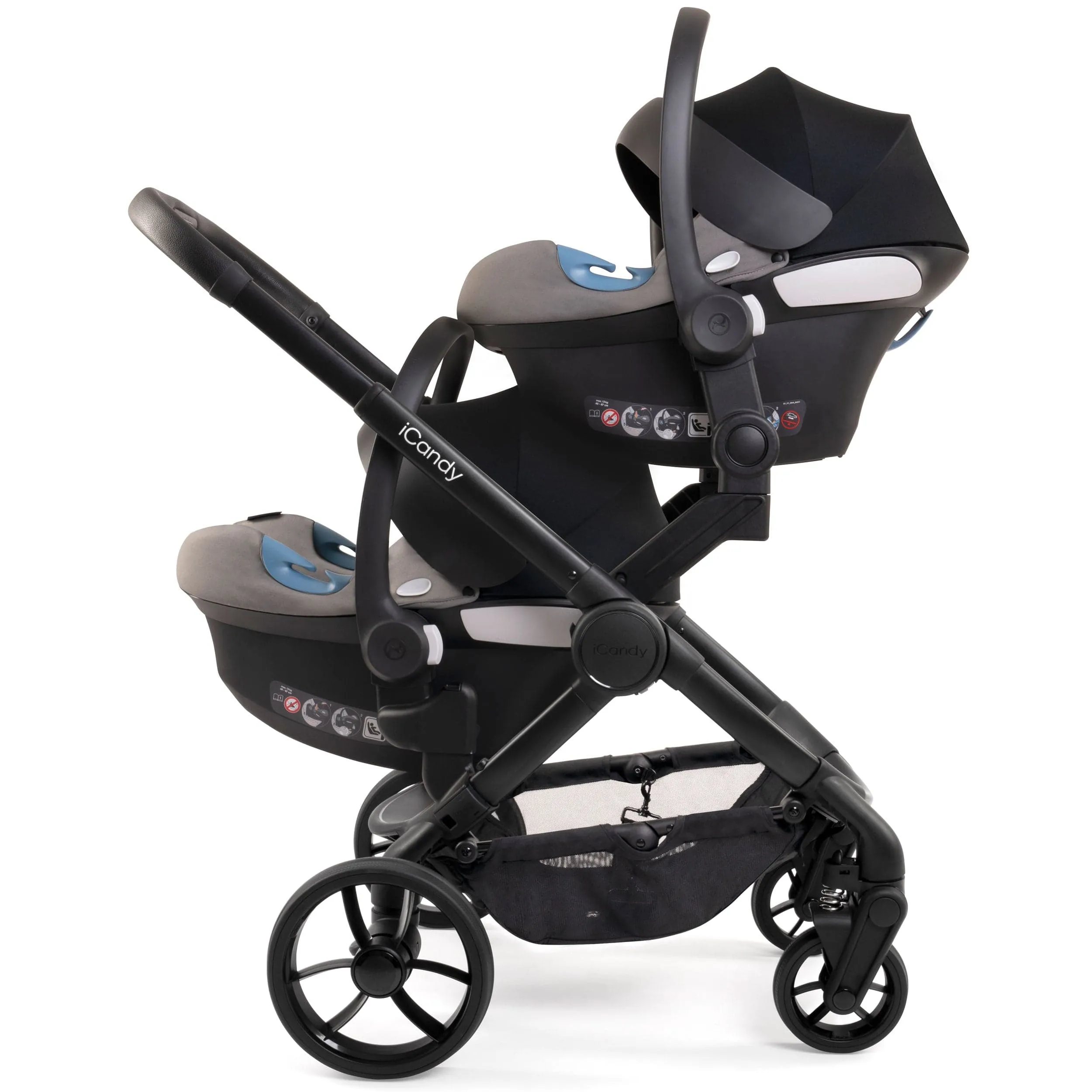iCandy Peach 7 Twin Maxi-Cosi Bundle in Cookie