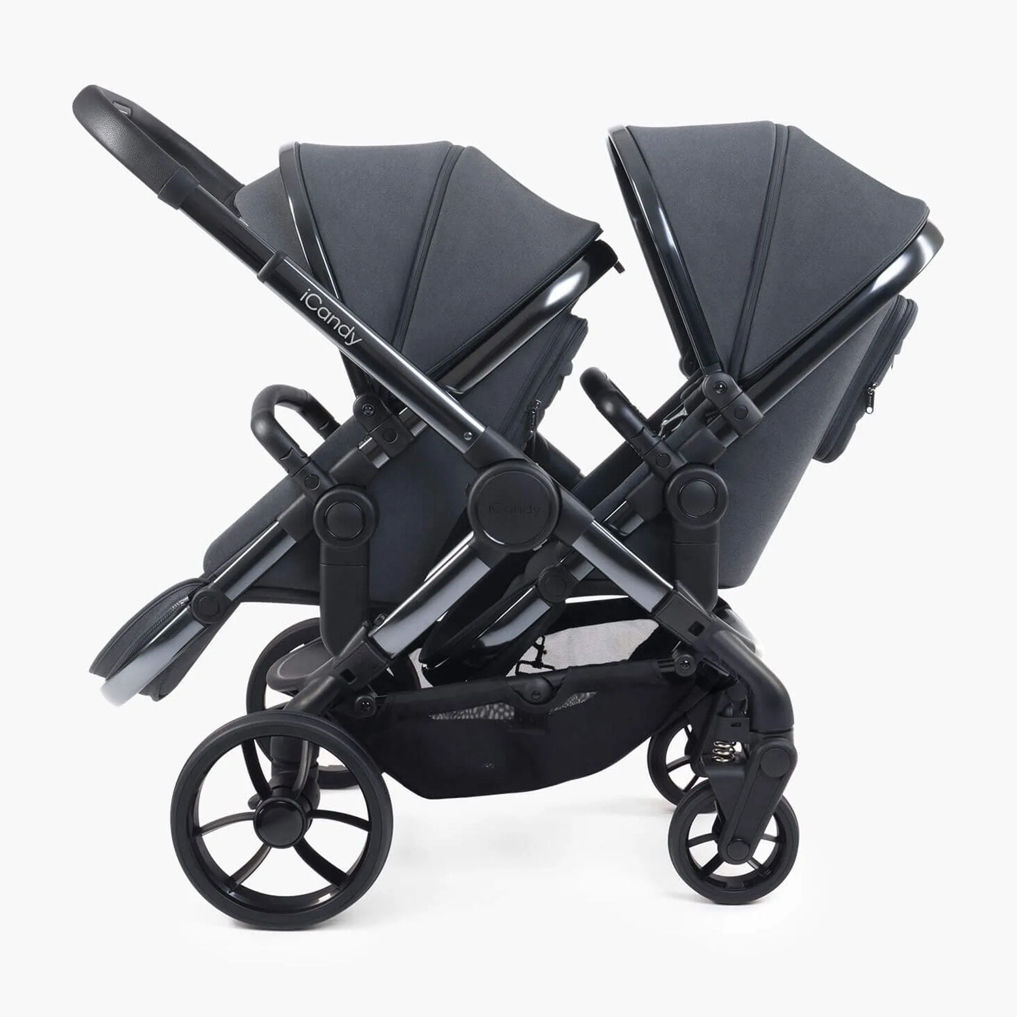 iCandy Peach 7 Twin Maxi-Cosi Bundle in Dark Grey