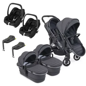 iCandy Peach 7 Twin Maxi-Cosi Bundle in Dark Grey