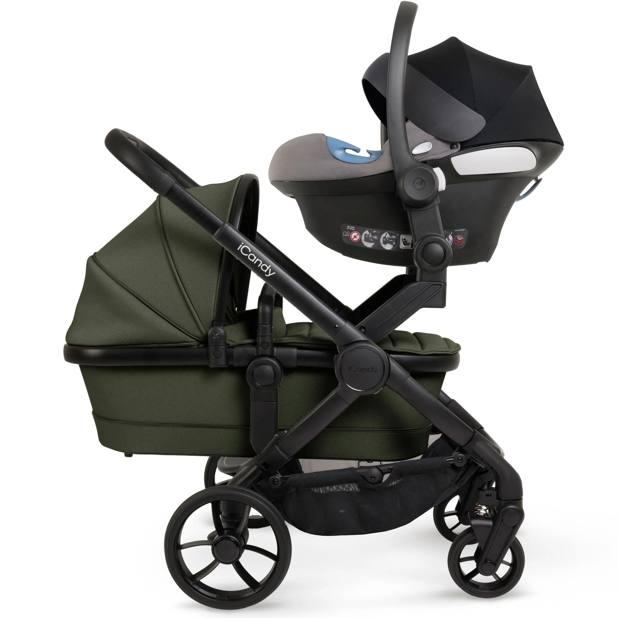 iCandy Peach 7 Twin Maxi-Cosi Bundle in Ivy