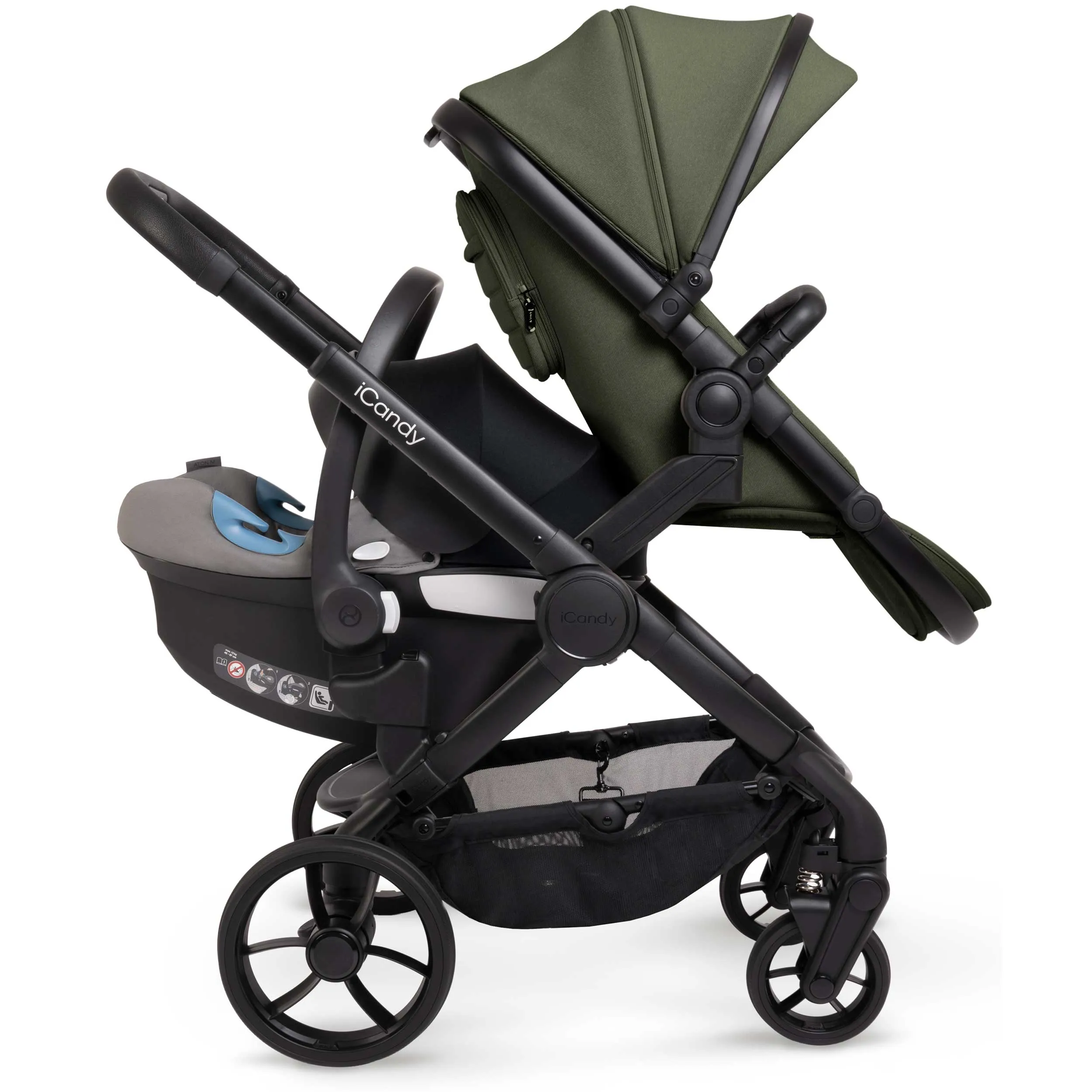 iCandy Peach 7 Twin Maxi-Cosi Bundle in Ivy
