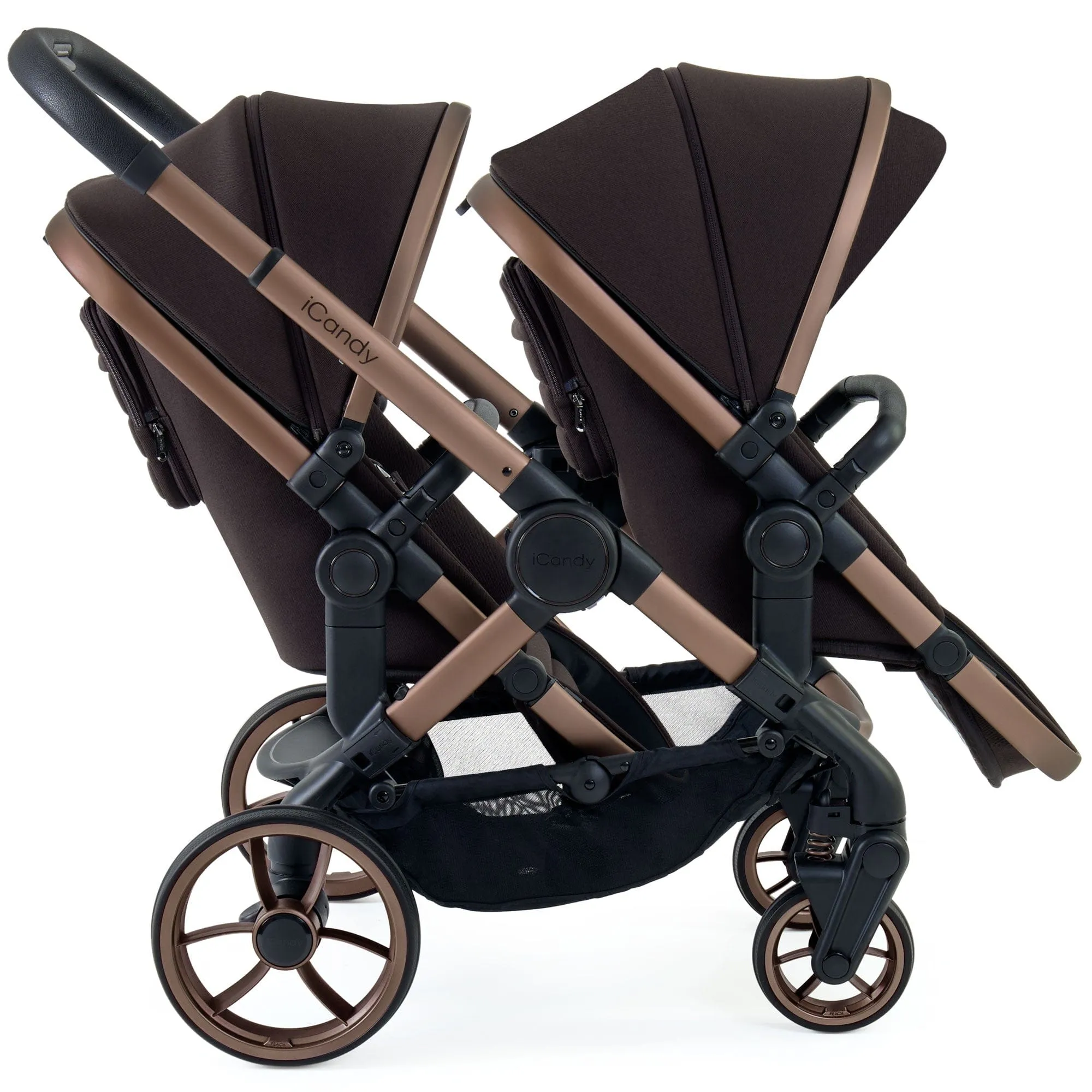iCandy Peach 7 Twin Maxi-Cosi Bundle in Pecan