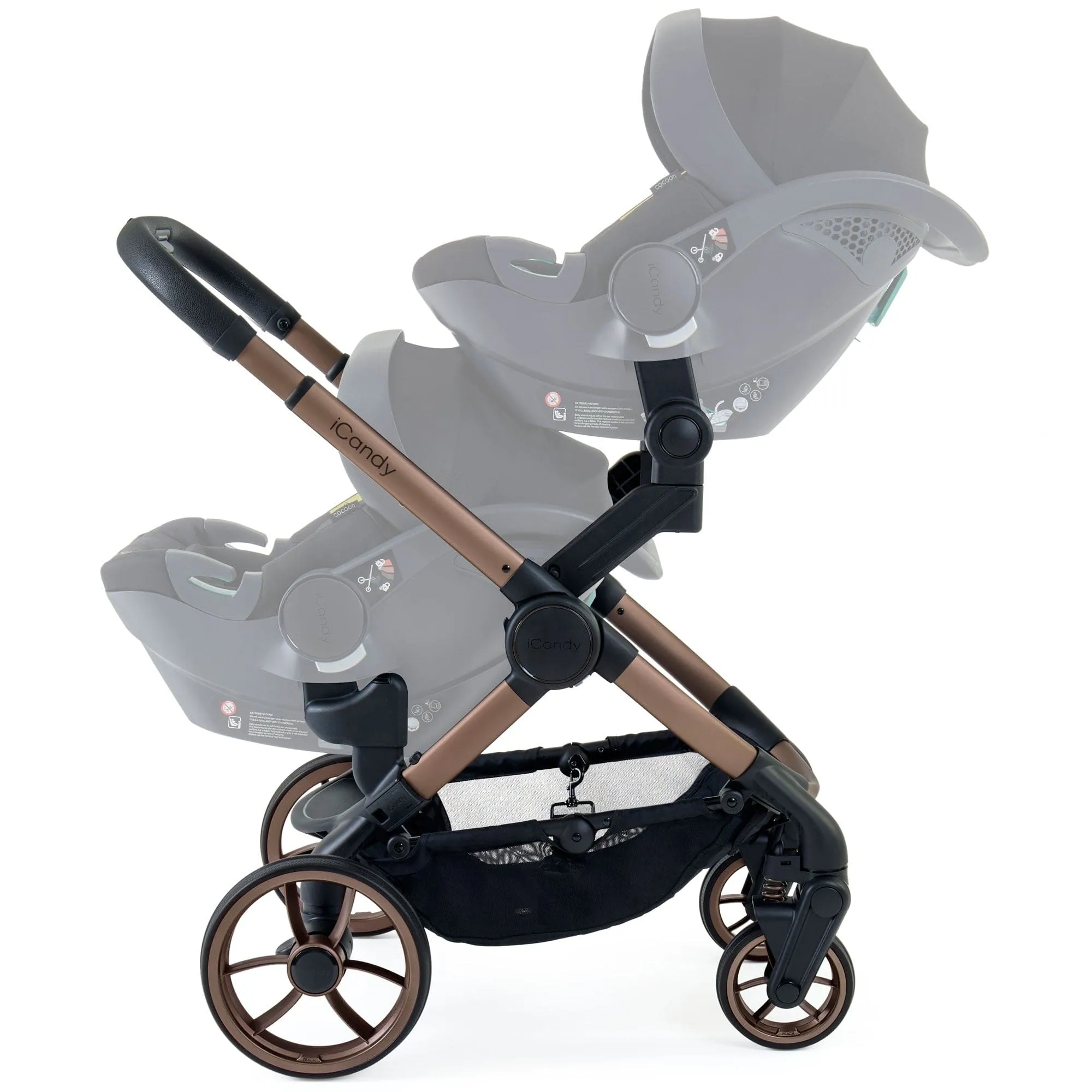 iCandy Peach 7 Twin Maxi-Cosi Bundle in Pecan