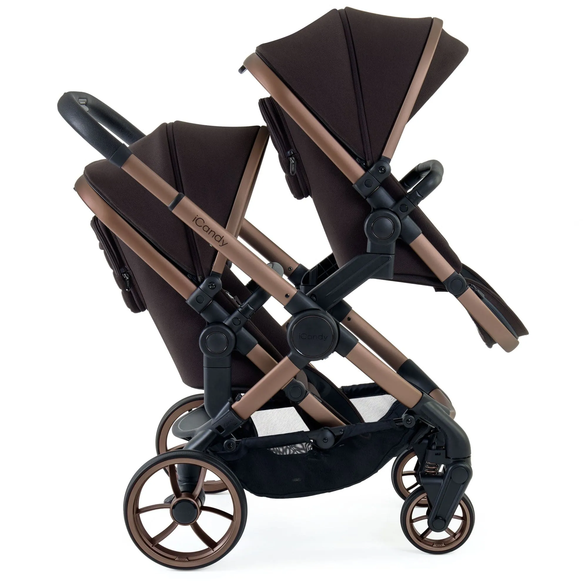 iCandy Peach 7 Twin Maxi-Cosi Bundle in Pecan