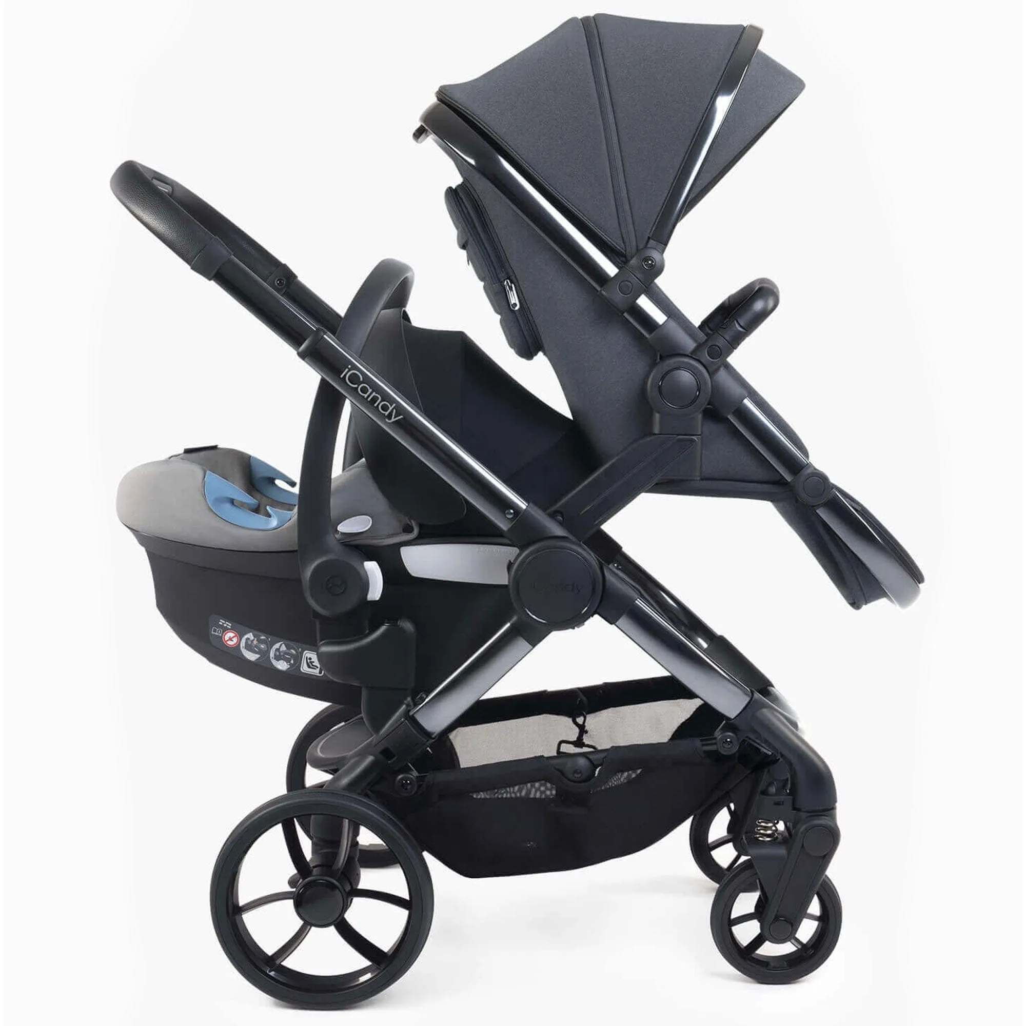 iCandy Peach 7 Twin Maxi-Cosi Bundle in Truffle