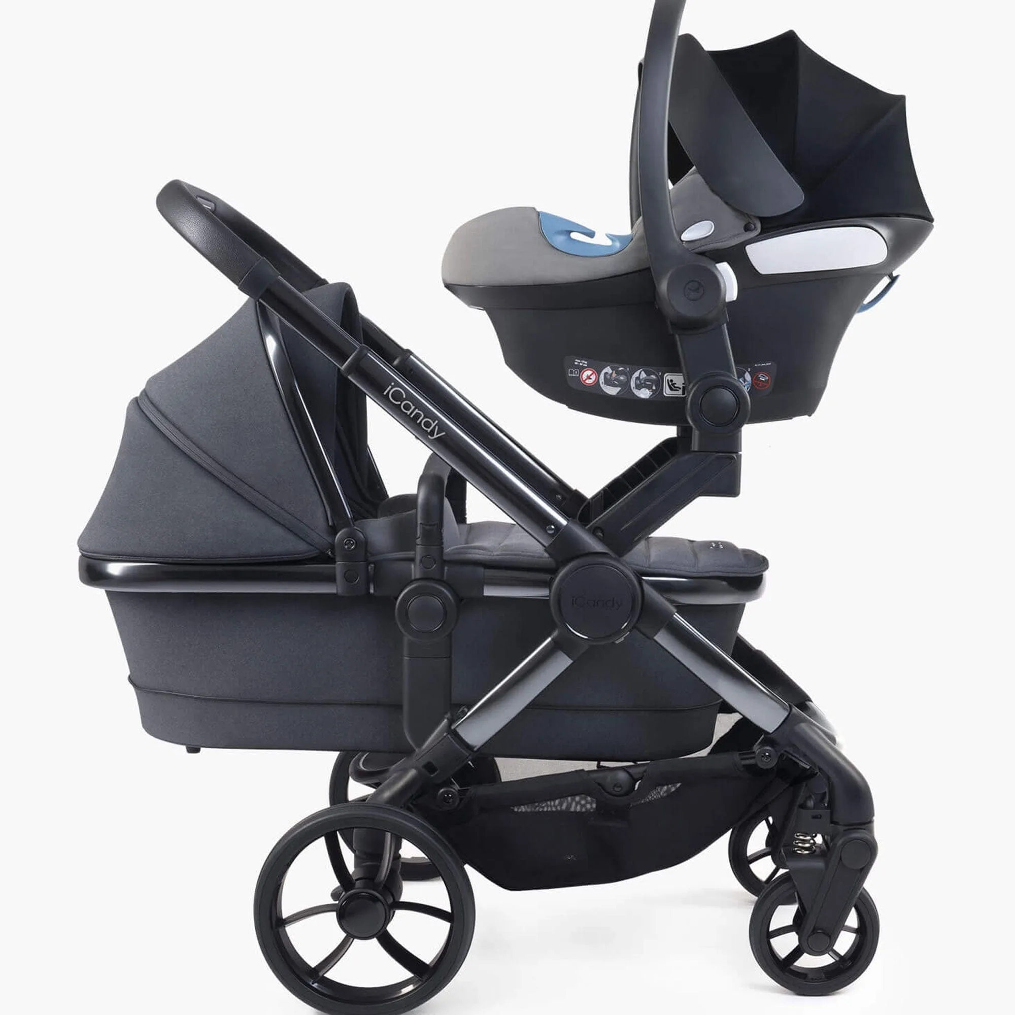 iCandy Peach 7 Twin Maxi-Cosi Bundle in Truffle