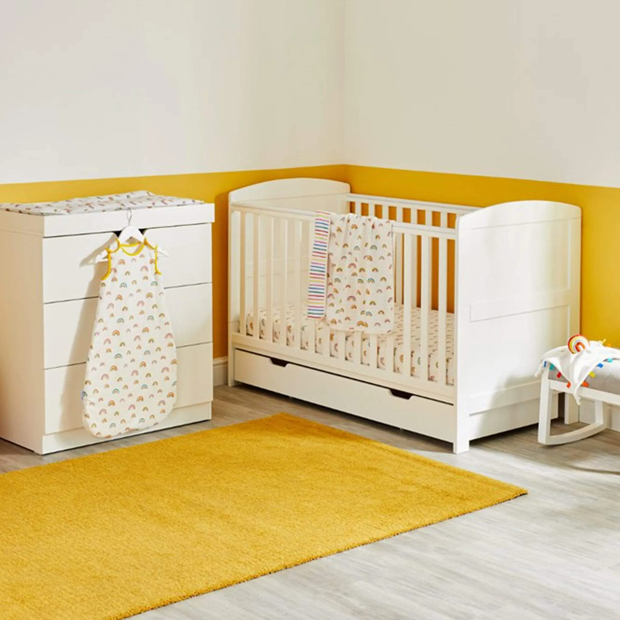 Ickle Bubba Rainbow Dreams Collection 6pc Nursery Starter Set