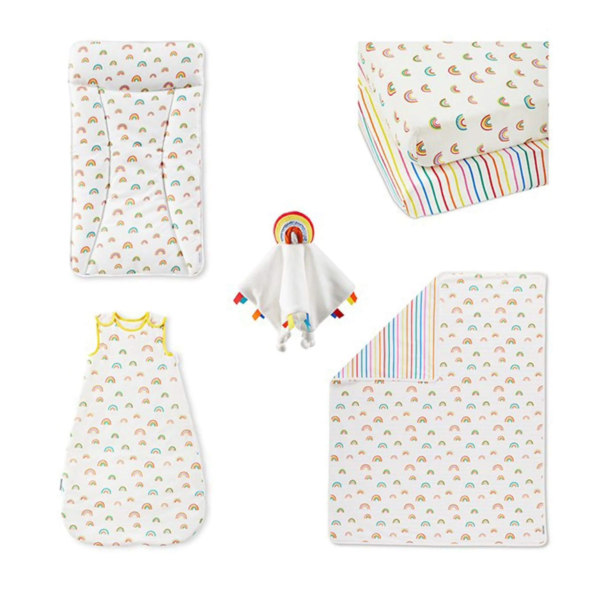 Ickle Bubba Rainbow Dreams Collection 6pc Nursery Starter Set