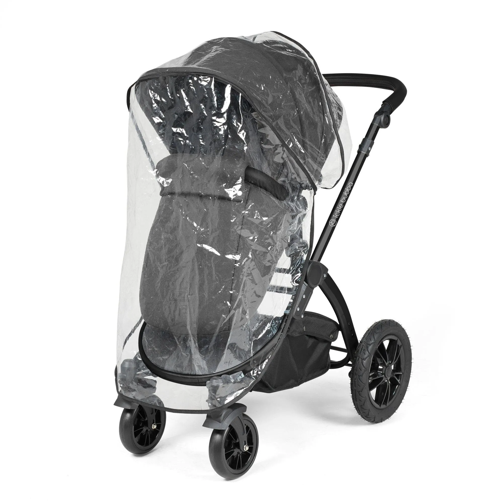 Ickle Bubba Stomp Luxe 2 in 1 Pushchair -  Black / Charcoal Grey / Black